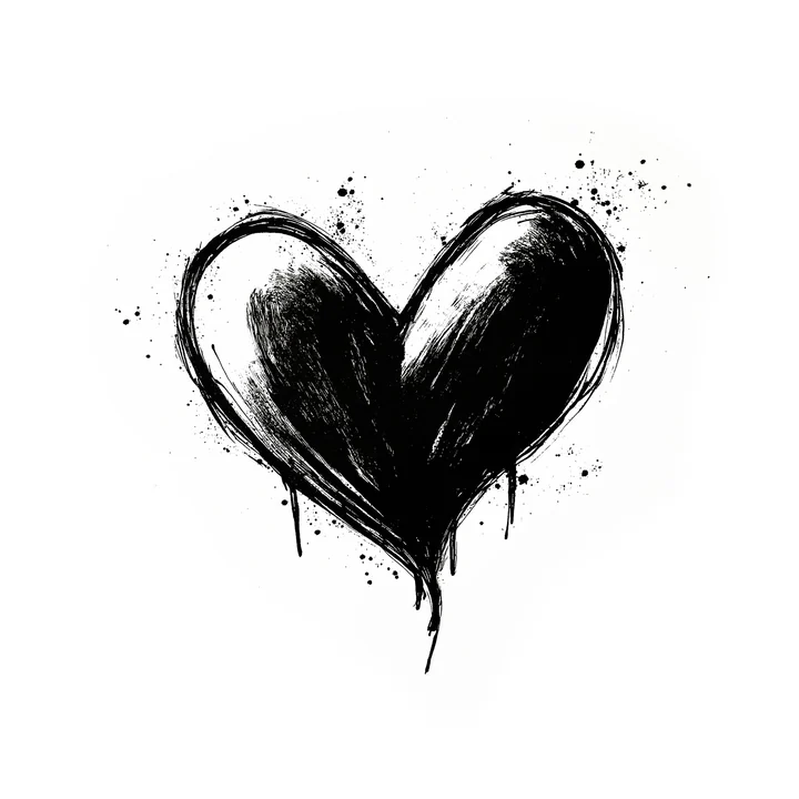 Ink artwork accompanying The Eternal Touch: Love Beyond Time