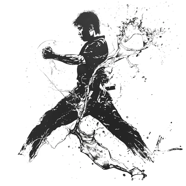 Ink artwork accompanying Be like Water!