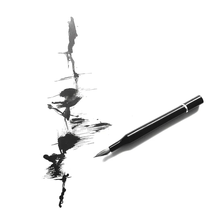 Ink artwork accompanying The Way of walking Alone