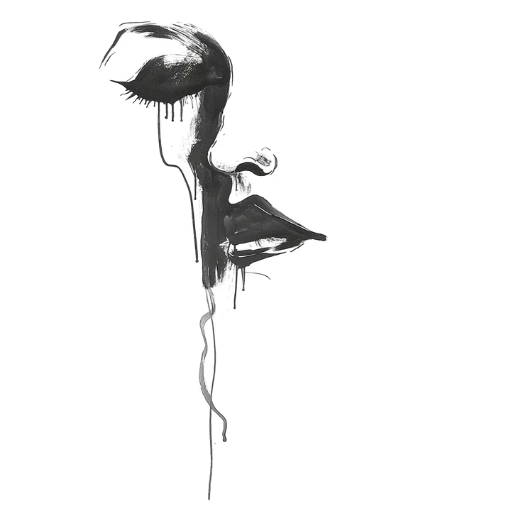 Ink artwork accompanying The Way of walking Alone