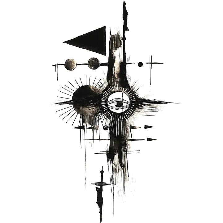 Ink artwork accompanying The Way of walking Alone
