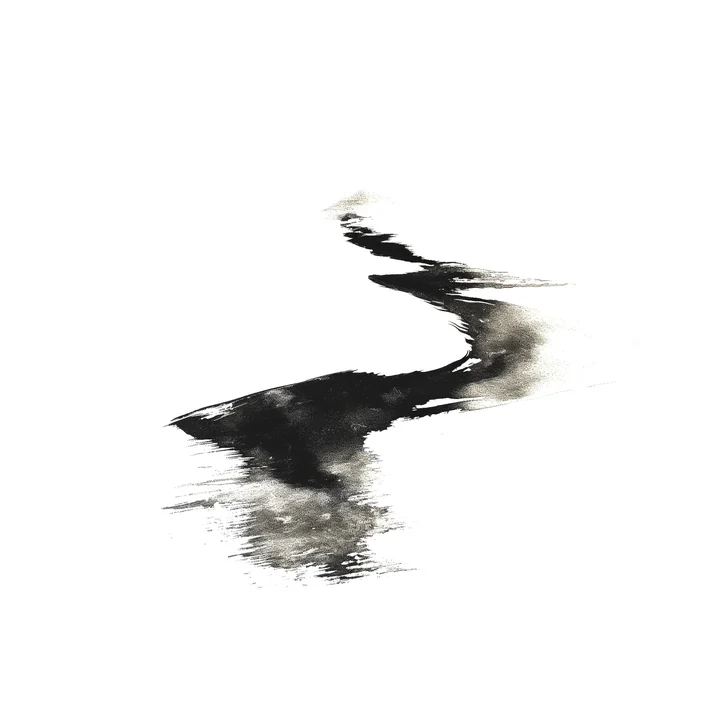 Ink artwork accompanying The Way of walking Alone