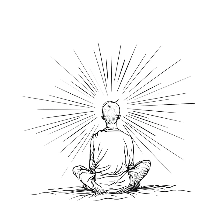 Ink artwork accompanying The Holy Trinity of Light!