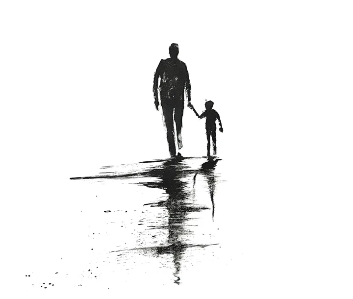 Ink artwork accompanying The Soul and its Creator
