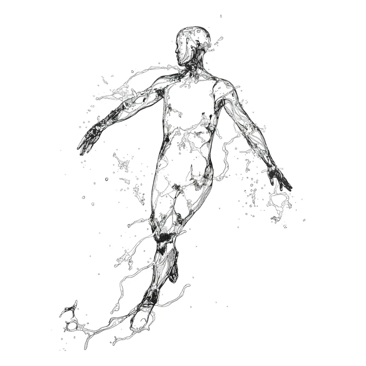 Ink artwork accompanying Be like Water!
