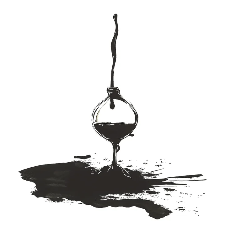 Ink artwork accompanying Treasuring the Unrepeatable Moment