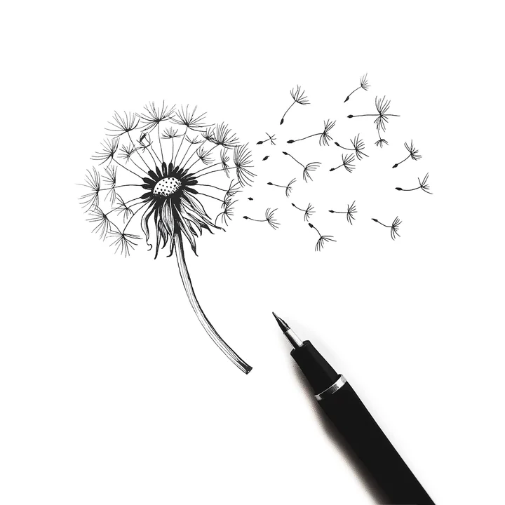 Ink artwork accompanying Receive & Release: The Untold Art of Letting Go