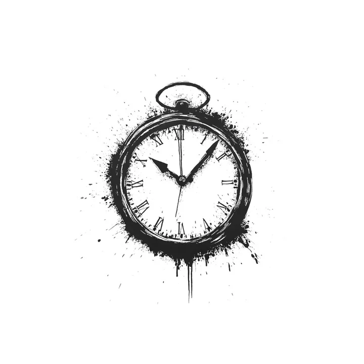 Ink artwork accompanying Capturing Shadows: The Illusion of Time