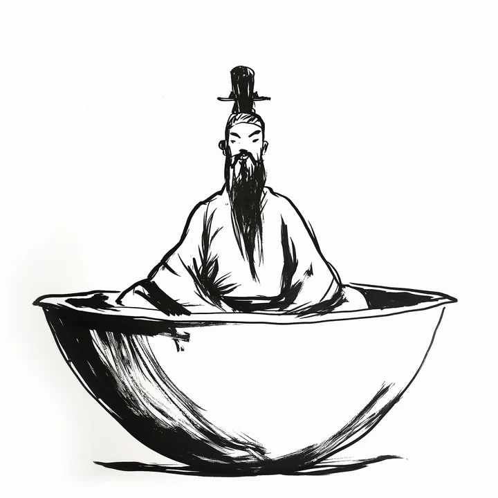 Ink artwork accompanying Everything happens for the Good
