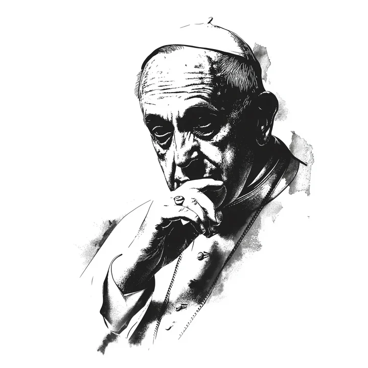 Ink artwork accompanying When the Birds fell silent