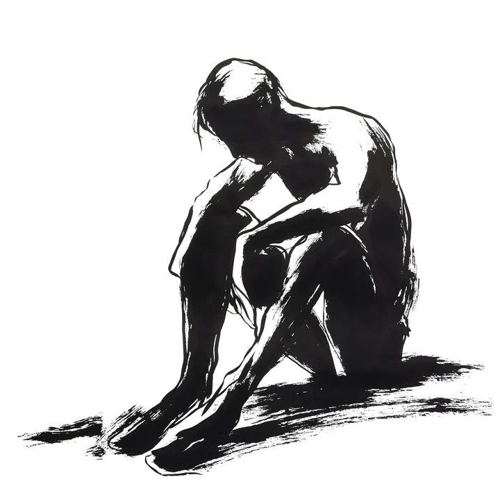 Ink artwork accompanying Love goes beyond Death