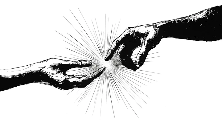 Ink artwork accompanying The Avatars of Truth: Why We Kill Our Saviors