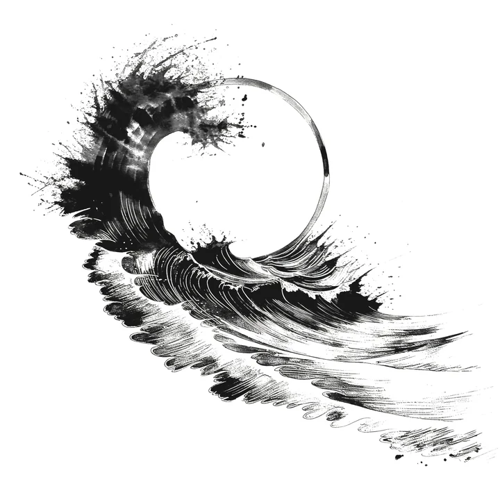 Ink artwork accompanying Be like Water!